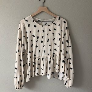 Final Touch ZOCO Print Peplum Top